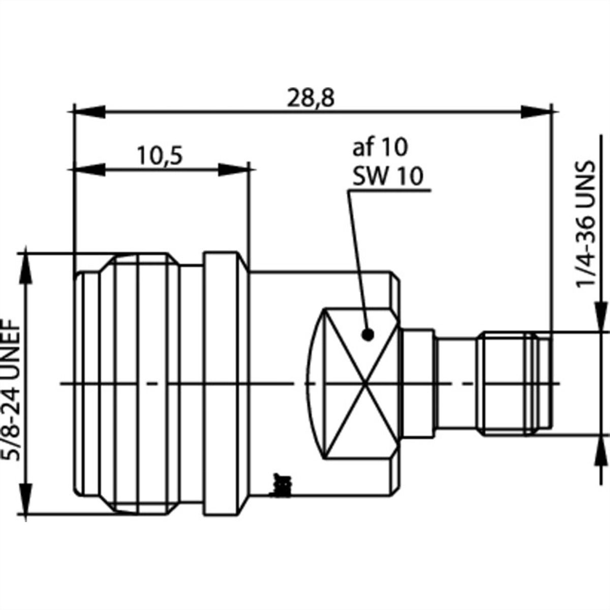 TELEGÄRTNER Adapter N-Buchse / SMA-Buchse