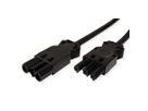 BACHMANN Geräteverlängerung GST18-3 Stecker/Kupplung, schwarz, 1,5 m