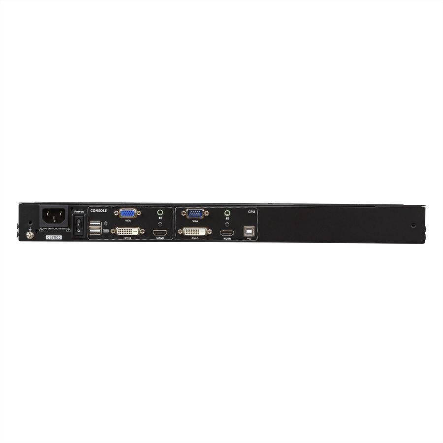 ATEN CL3800NW KVM-Konsole USB HDMI DVI VGA Dual Rail, FR-Layout