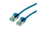 ROLINE RM U/FTP DataCenter Patchkabel Kat.6A (Class EA), slim, blau, 3 m