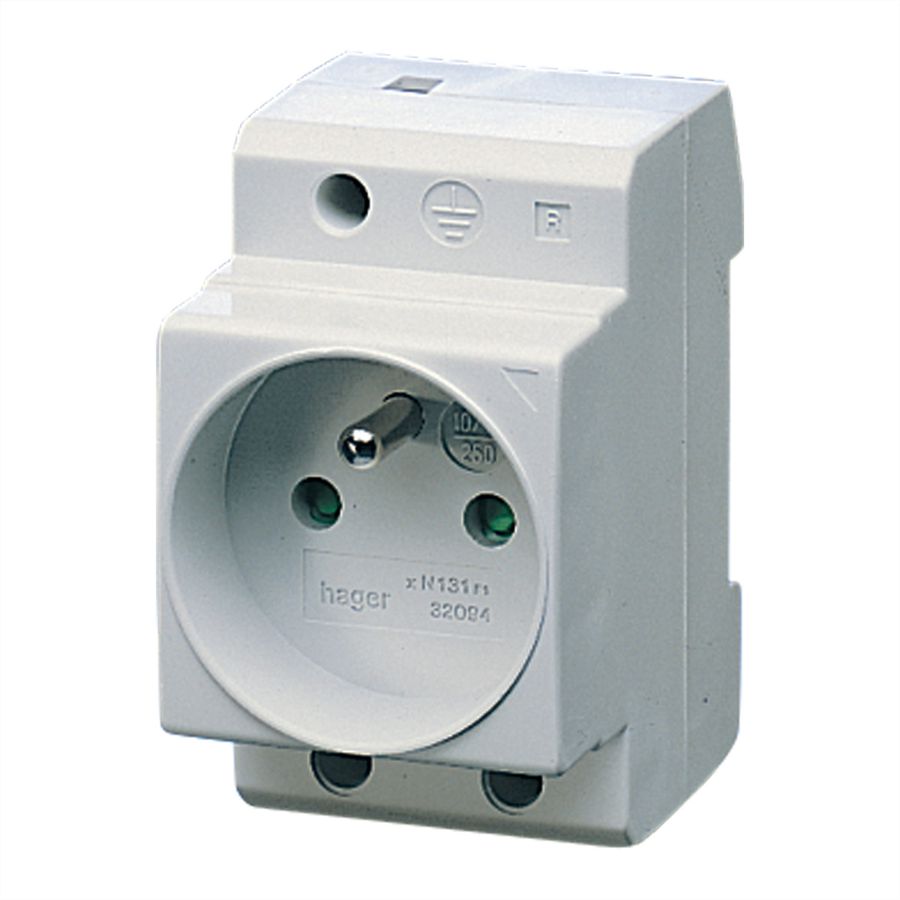 SCHROFF UTE-Steckdose 250 V, 16 A - Schutzkontakt-STECKDOSE 250V/16A(FR)