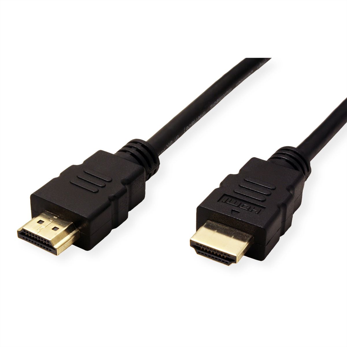 ROLINE HDMI High Speed Kabel mit Ethernet, TPE, schwarz, 3 m