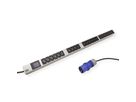 BACHMANN BN0500 19" PDU 1HE 16xC13 4xC19, Leistungsmessung, Anschluss CEE 16A, blau