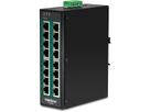 TRENDnet TI-PG160 DIN-Rail Switch PoE+ 16-Port Industrial Gigabit