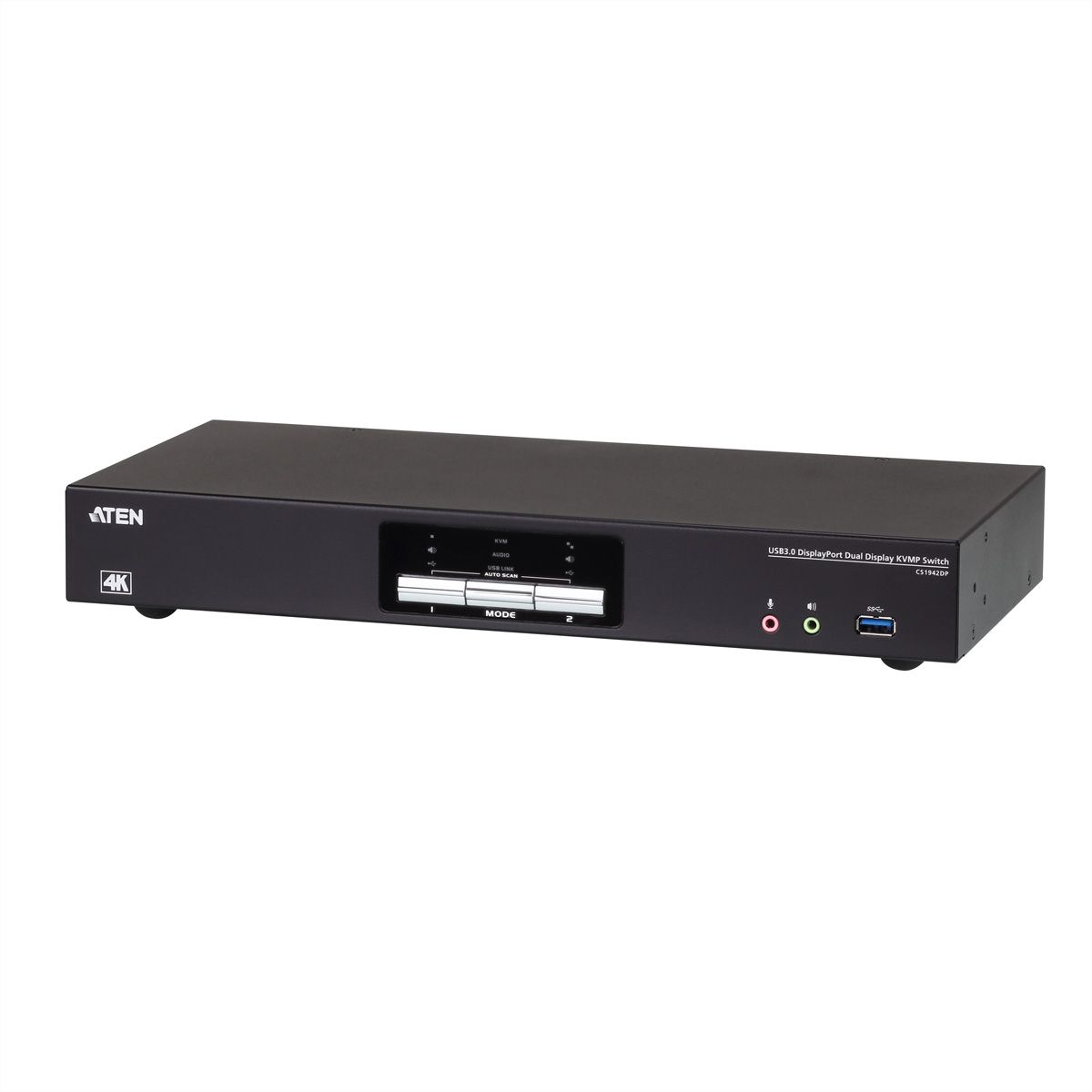 ATEN CS1942DP 2-Port USB 3.0 4K DP KVM, DUAL View