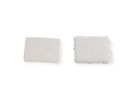 VELCRO® Klettquadrate Selbstklebend, Haken & Flausch 25mm x 25mm x 24 sets Weiß
