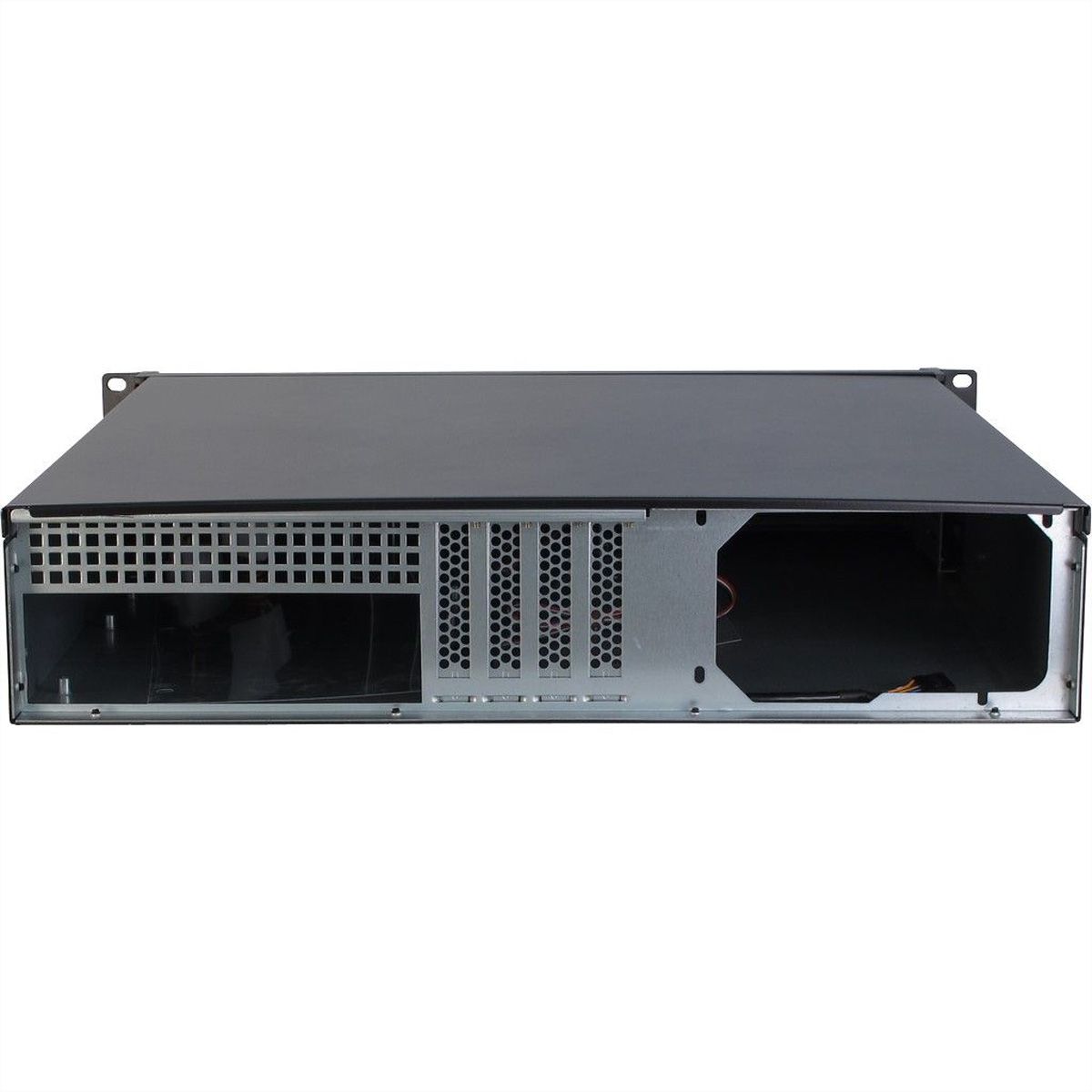 19" Servergehäuse 2U-2098-SK, 2HE, kurz, schwarz