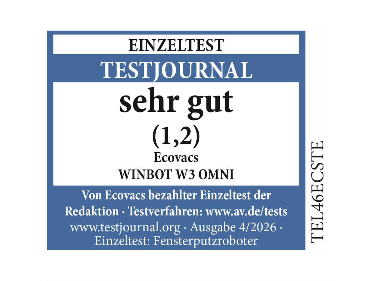 Ecovacs Fensterreiniger W3 OMNI Winbot, weiß
