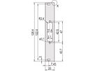 SCHROFF Frontplatten für D-Sub Steckverbinder - TEILFRONTPL.3HE 4TE 1X25 DC