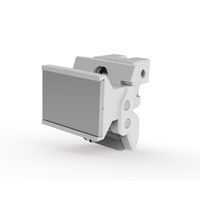 SCHROFF Aushebegriff in Trapezform, Typ 2 - TRAPEZGRIFF OP RAL7035 10STK