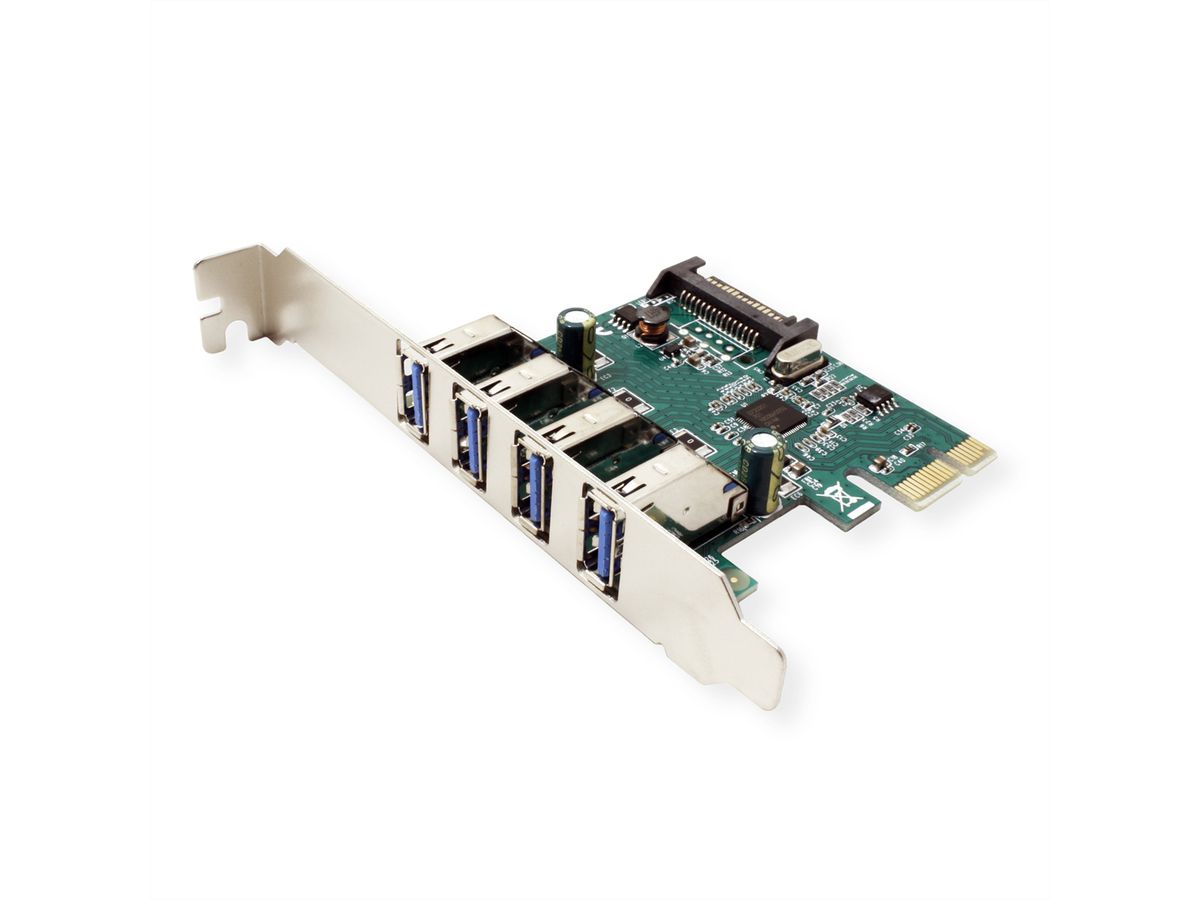 VALUE PCI-Express-Karte, USB 3.2 Gen 1, 4 Ports