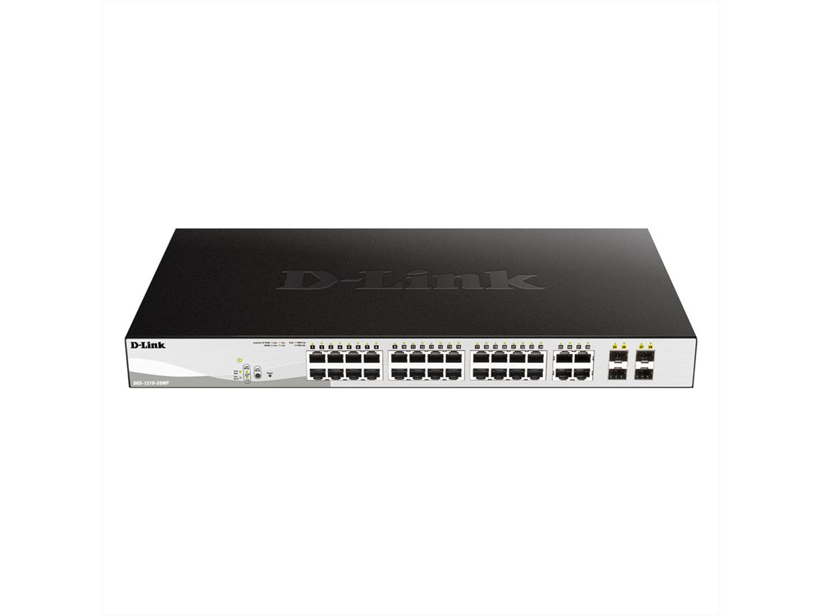 D-Link DGS-1210-28MP 28Port Switch Layer2 PoE+ Gigabit Smart Managed