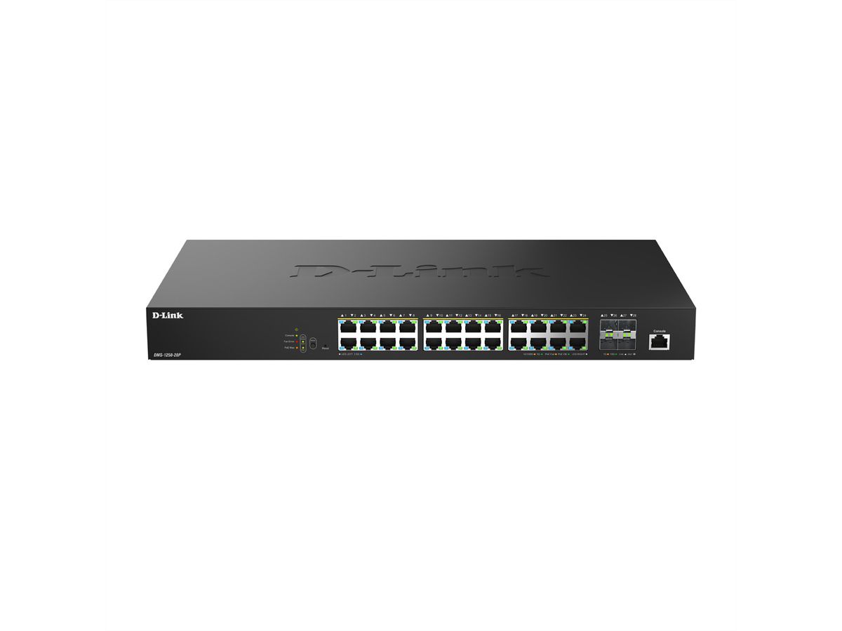 D-Link DMS-1250-28P/E 28-Port Switch PoE Multi-Gigabit Smart Managed