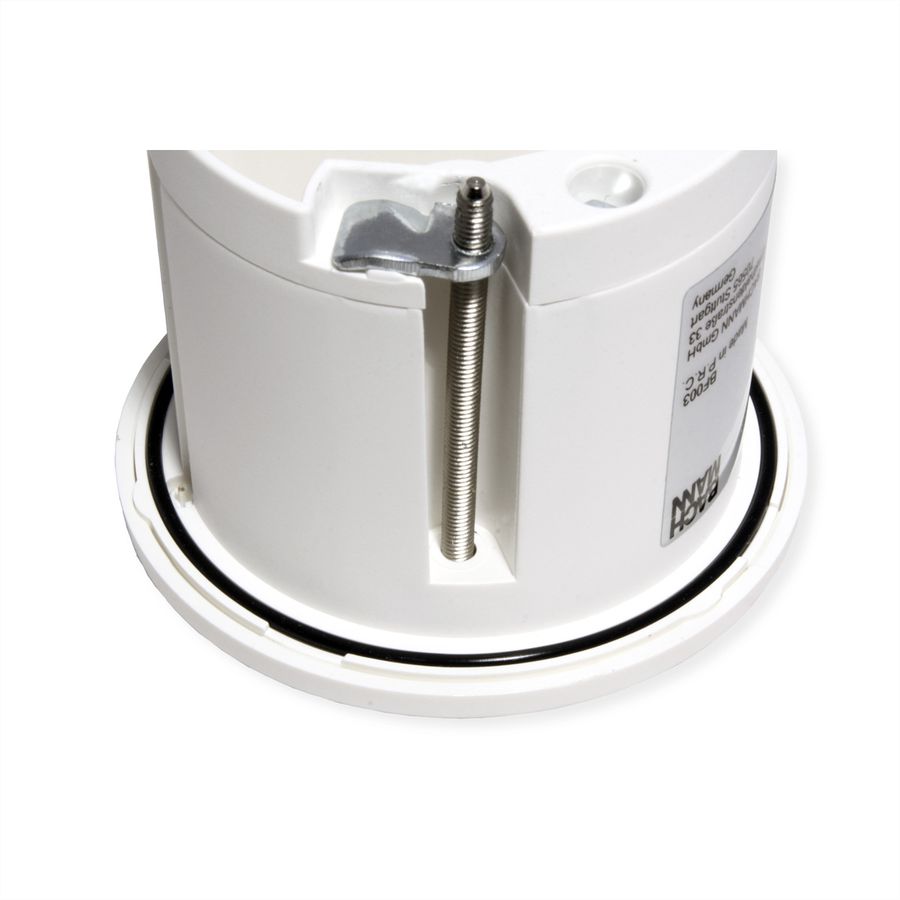 BACHMANN PIX 1xCM RAL9010 Zierring in Edelstahl-Optik