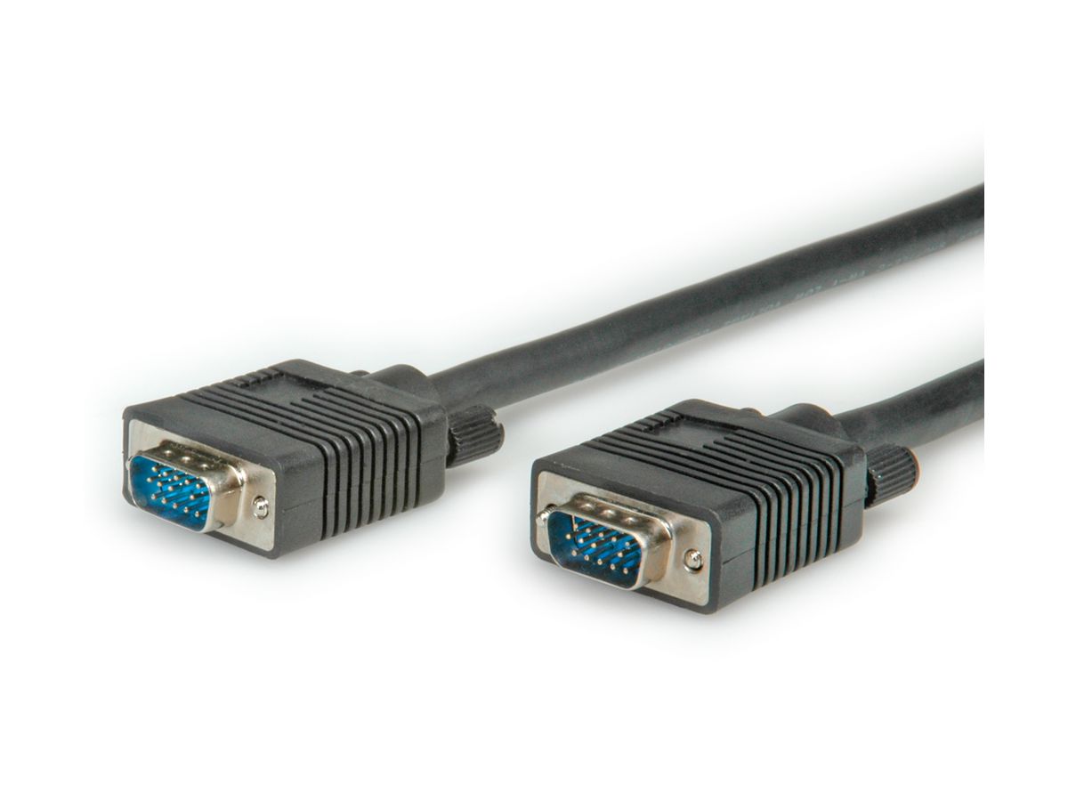 STANDARD SVGA Kabel HD15 ST - ST, schwarz, 10 m
