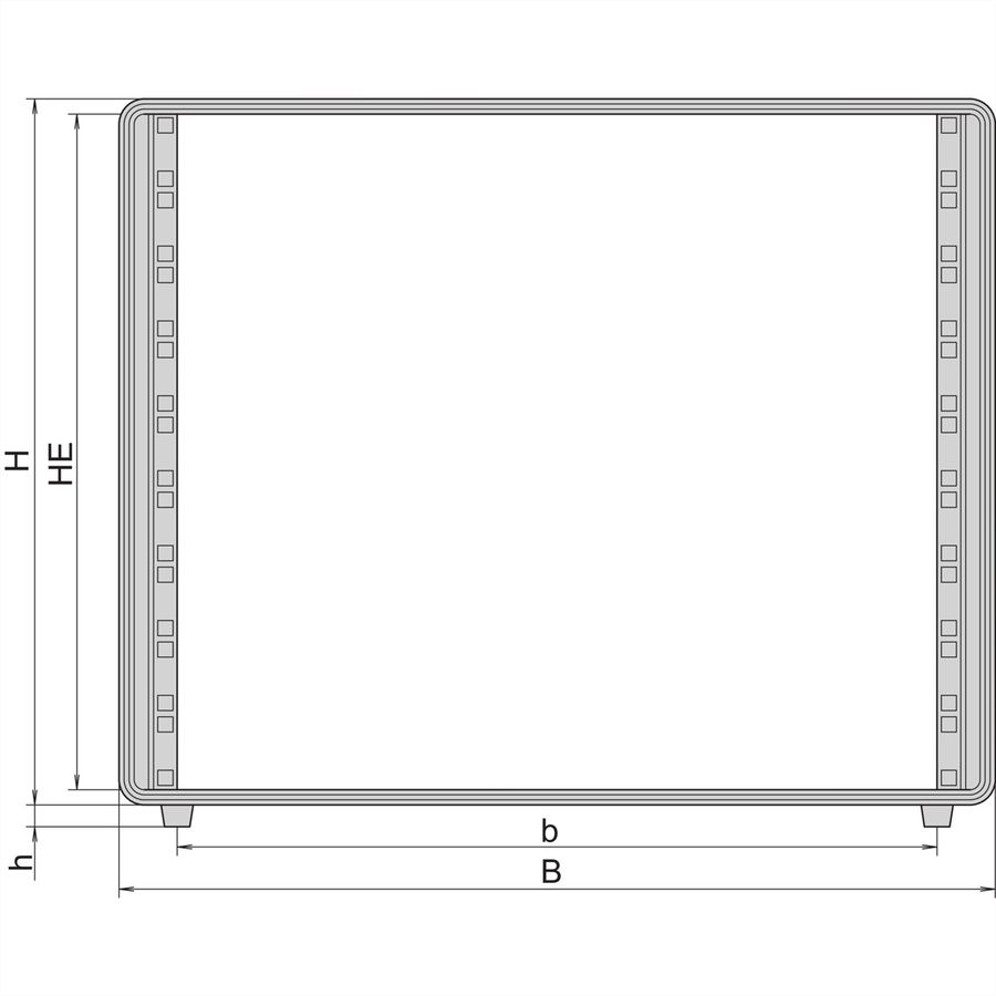 SCHROFF 19"-Gehäuse 12 HE, Aluminium - COMPTEC GEHAEUSE 12HE 600T