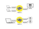 VALUE 4K DisplayPort Switch, 2fach, bidirektional