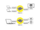 VALUE 4K DisplayPort Switch, 2fach, bidirektional