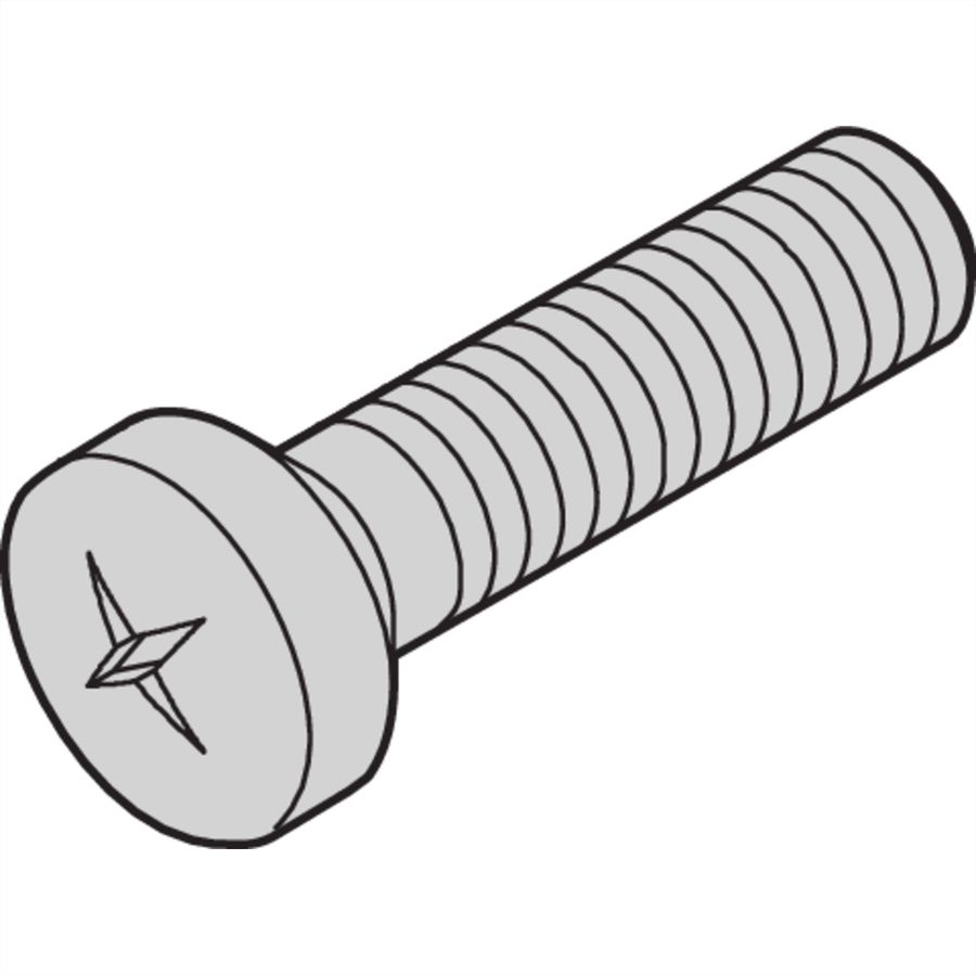 SCHROFF Linsenkopfschraube M5 x 10 - FLAKOSCHR.M5X10 ISO7045 100X