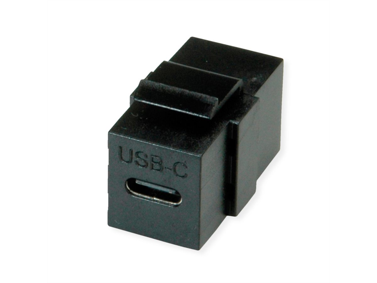 VALUE USB Typ C Keystone Modul, schwarz