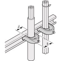 SCHROFF Kabelschellen - KABELSCHELLEN 34-38 45B (10X)