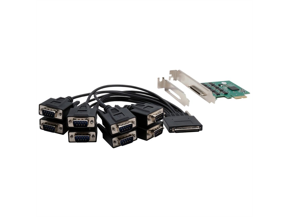 EXSYS EX-46028 8S Seriell RS-232 PCIe Karte