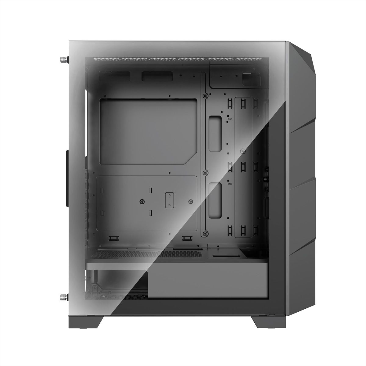 XILENCE Xilent Breeze II ATX PC-Gehäuse schwarz, X812.ARGB Gaming ATX PC Case