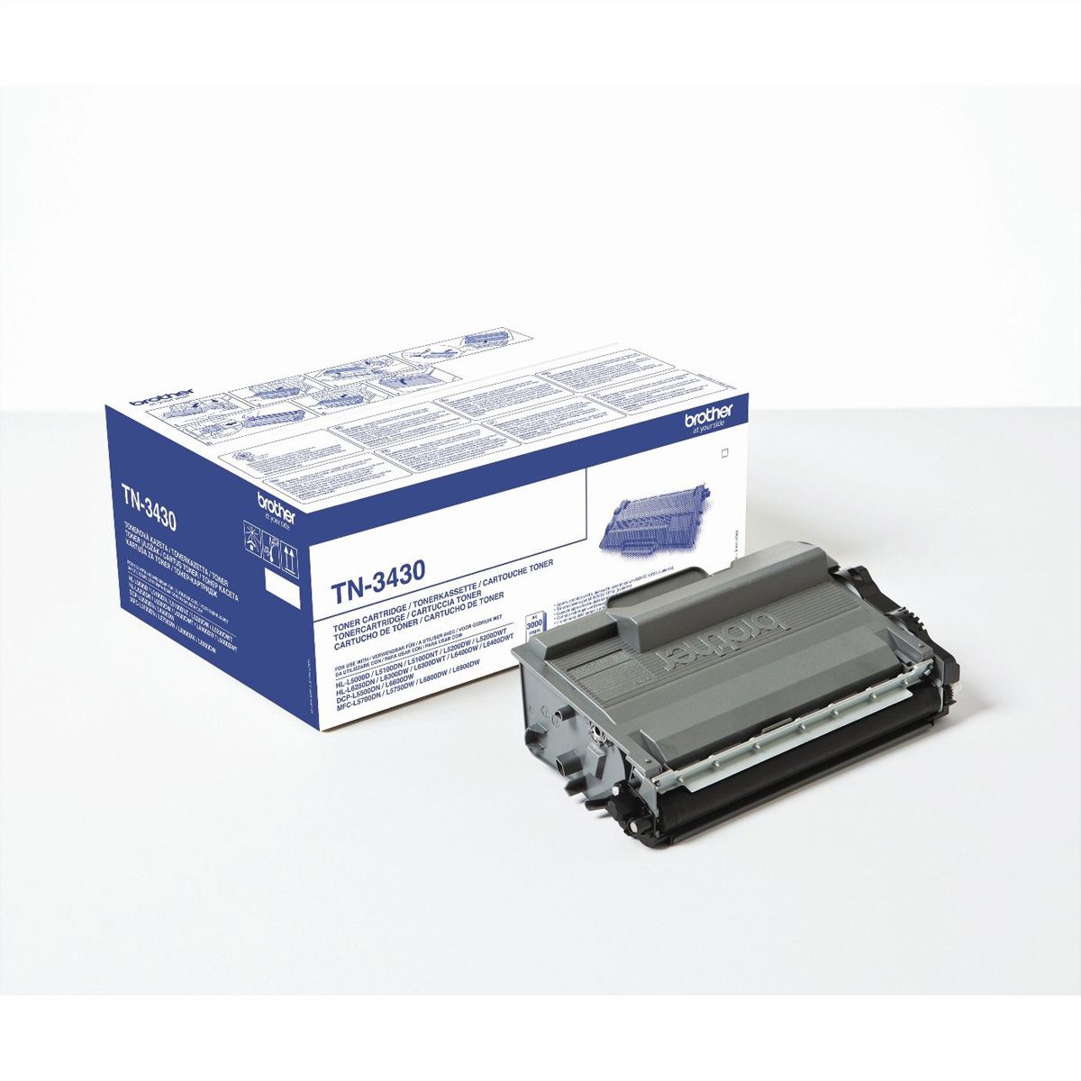 TN3430, BROTHER Tonercartridge, schwarz ca. 3.000 Seiten für HL-L5000