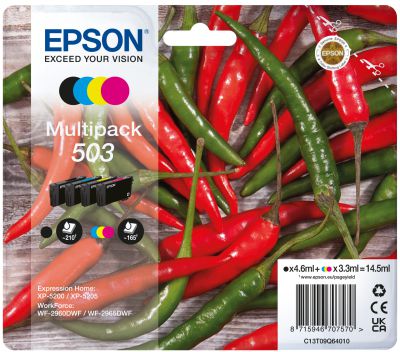 Epson 503 Druckerpatrone 4 Stück(e) Original Standardertrag Schwarz, Cyan, Magenta, Gelb