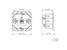 METZ CONNECT E-DAT C6A LSA++ Dose, 1 Port, UP0, metallisch