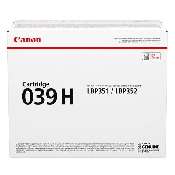 Canon 039H Tonerkartusche 1 Stück(e) Original Schwarz