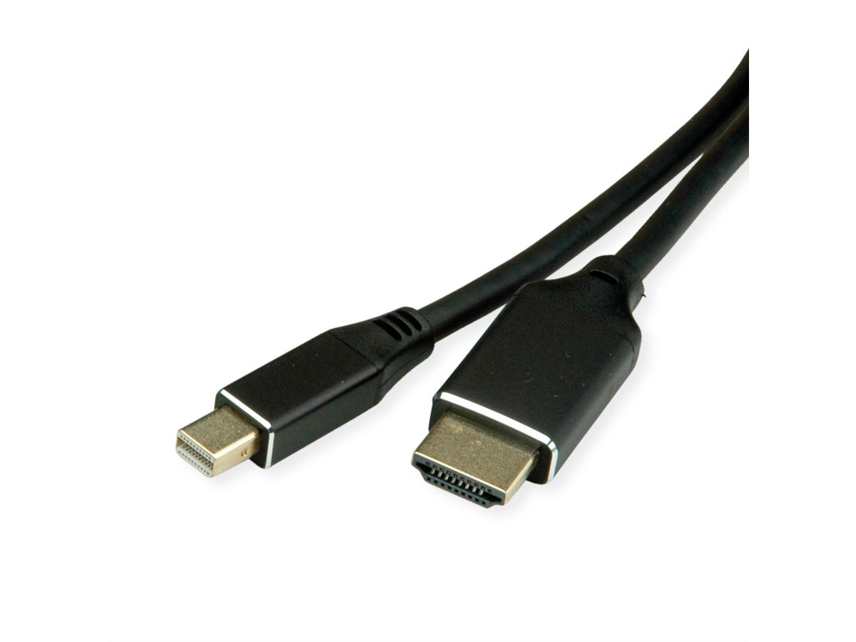 BACHMANN Mini DisplayPort zu HDMI Kabel 1,5m, S.1 Mini DP S.2 HDMI