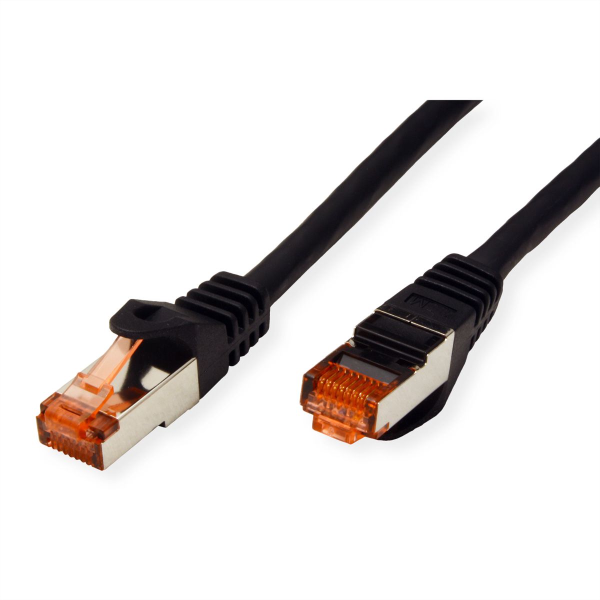 ROLINE Patchkabel Cat.6 S/FTP (PiMF), Component Level, LSOH, schwarz, 0,5 m