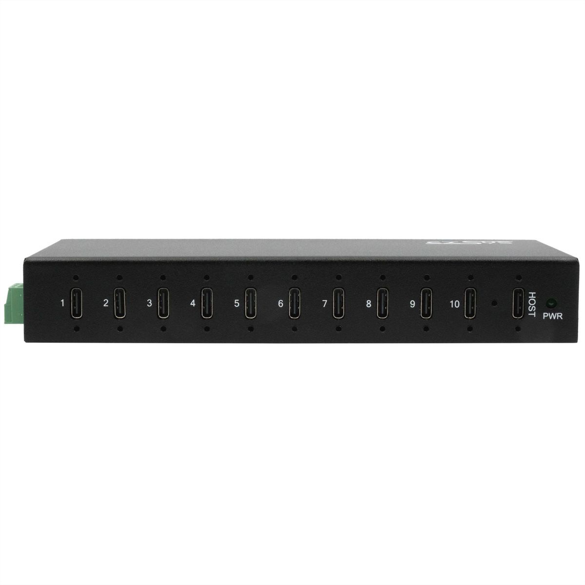 EXSYS EX-12270HMS 10-Port USB 3.2 Gen 2 Metall HUB, mit 10x C-Anschlüsse