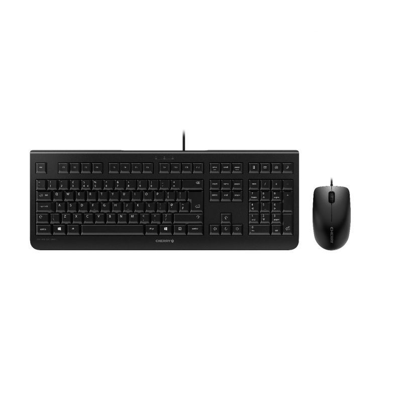 CHERRY DC 2000 Tastatur Maus enthalten Universal USB QWERTY Englisch, Italienisch Schwarz