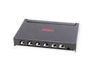 ROLINE Mini-Patchpanel, Kat.6A (Class EA), 6x RJ45, 0,5HE, geschirmt, schwarz