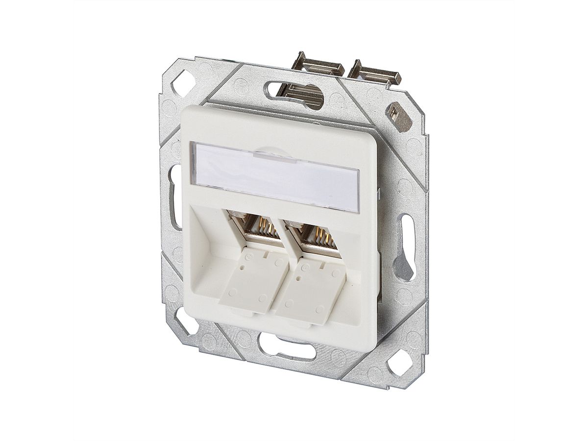 METZ CONNECT E-DAT modul 2 Port UPk Cat.6A, reinweiß