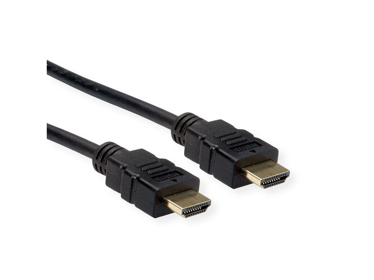 ROLINE HDMI High Speed Kabel mit Ethernet, TPE, schwarz, 5 m