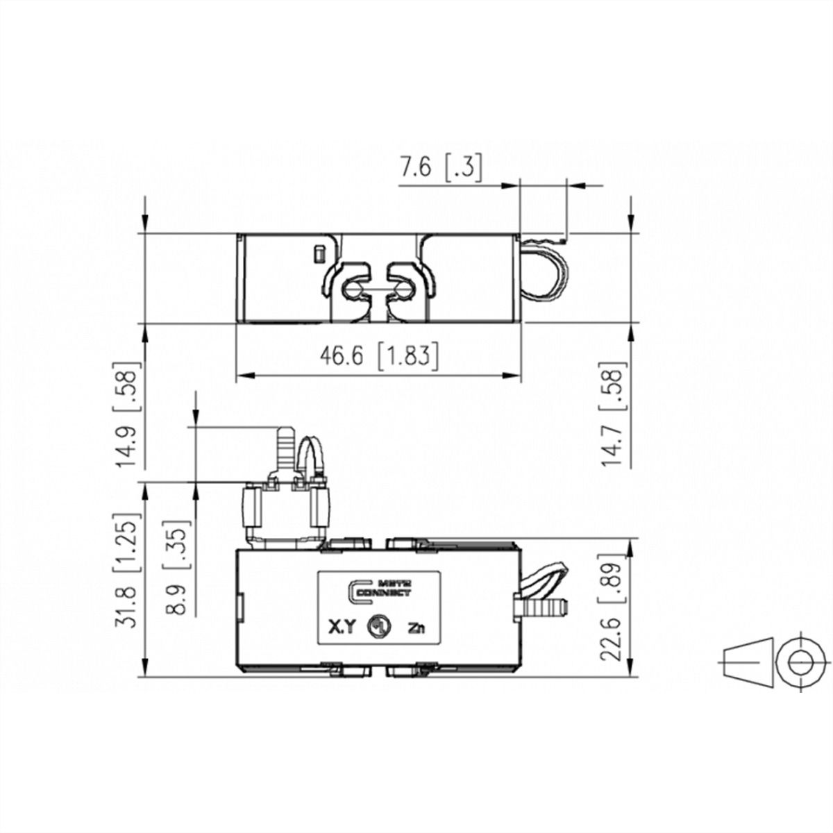 METZ CONNECT Kabelverbinder Class EA Cat.6A 270°