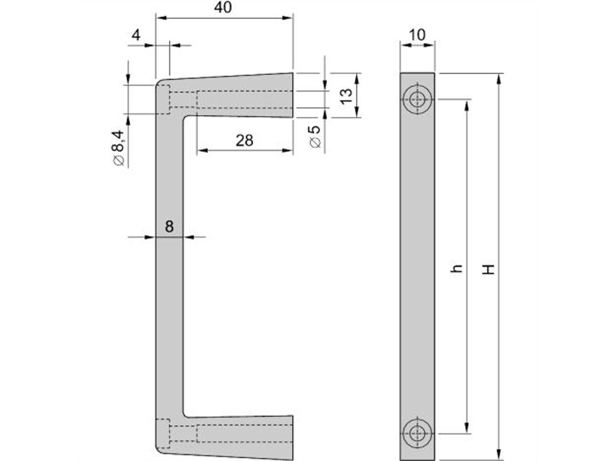 SCHROFF Frontgriffe - FRONTGRIFFE 5HE MULTIPAC(2X)