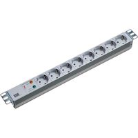 BACHMANN 19" Steckdosenleiste 8-fach mit ÜS ohne Schalter
