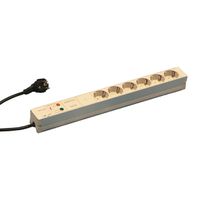 SCHROFF Schutzkontakt-Steckdosenleiste, STDL.Schutzkontakt 6DO.TRANSIENTEN.