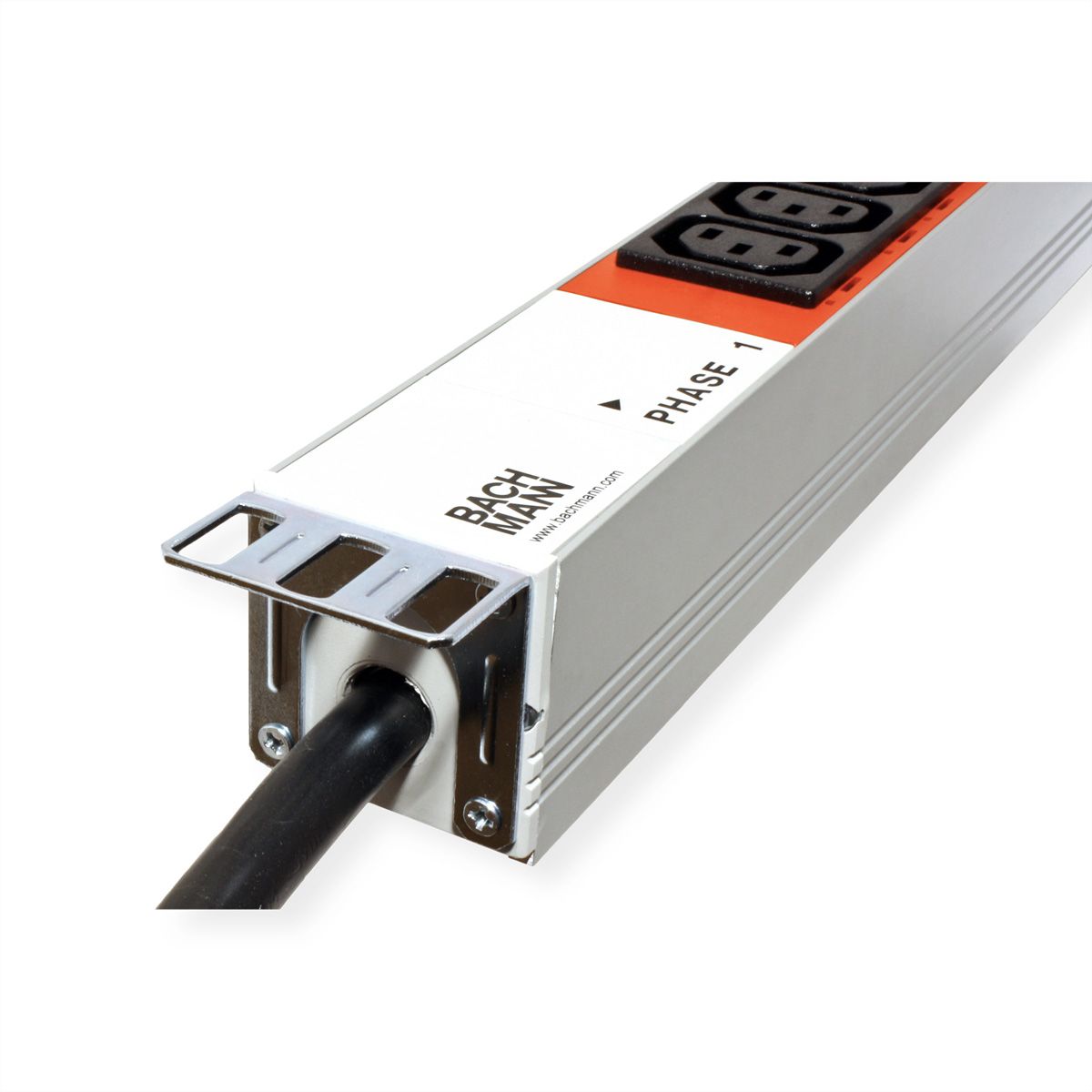 BACHMANN IT PDU ALU 1HE 24x C13 3x C19 CEE 3x16A rot