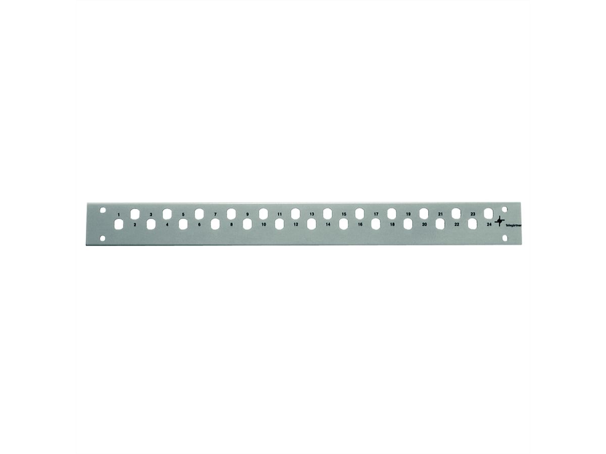 TELEGÄRTNER Frontplatte BASIS V 1HE, für 12 LC-Duplex-Kupplungen