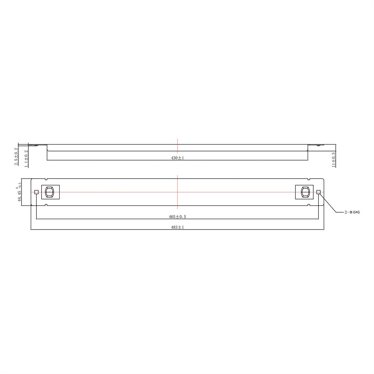 ROLINE 19-Zoll-Blindplatte Snap-in, 1 HE, schwarz