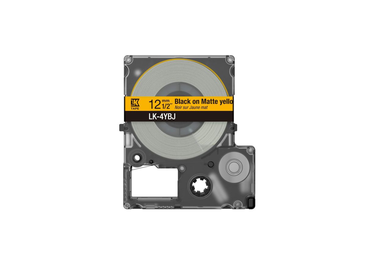 Epson C53S672073 Etiketten erstellendes Band Schwarz auf gelb