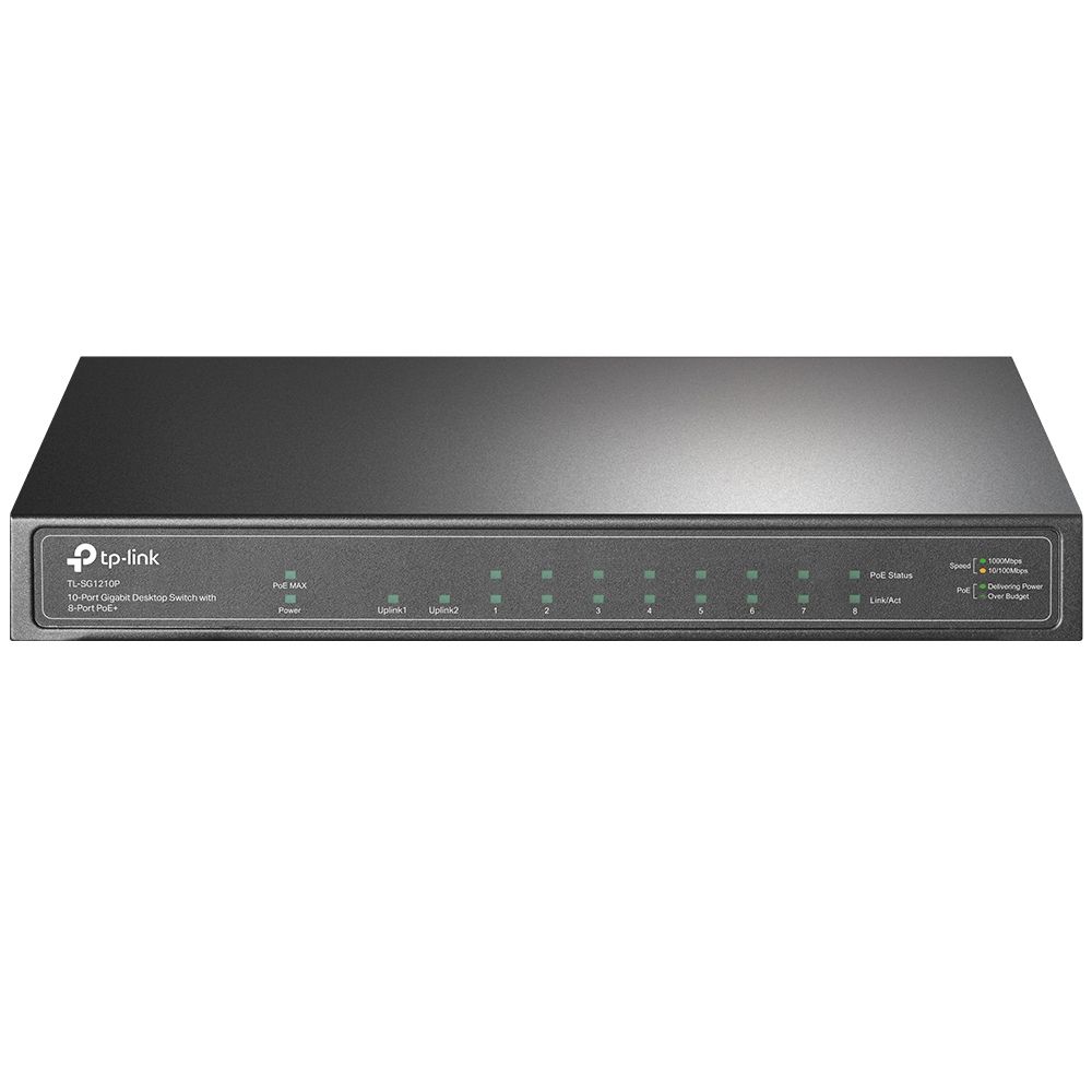 TP-Link TL-SG1210P Unmanaged Gigabit Ethernet (10/100/1000) Power over Ethernet (PoE) Grau