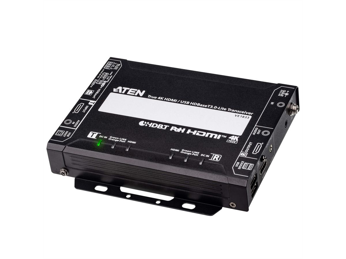 ATEN VE1833 True 4K HDMI USB HDBaseT 3.0 Lite-Transceiver mit PoH