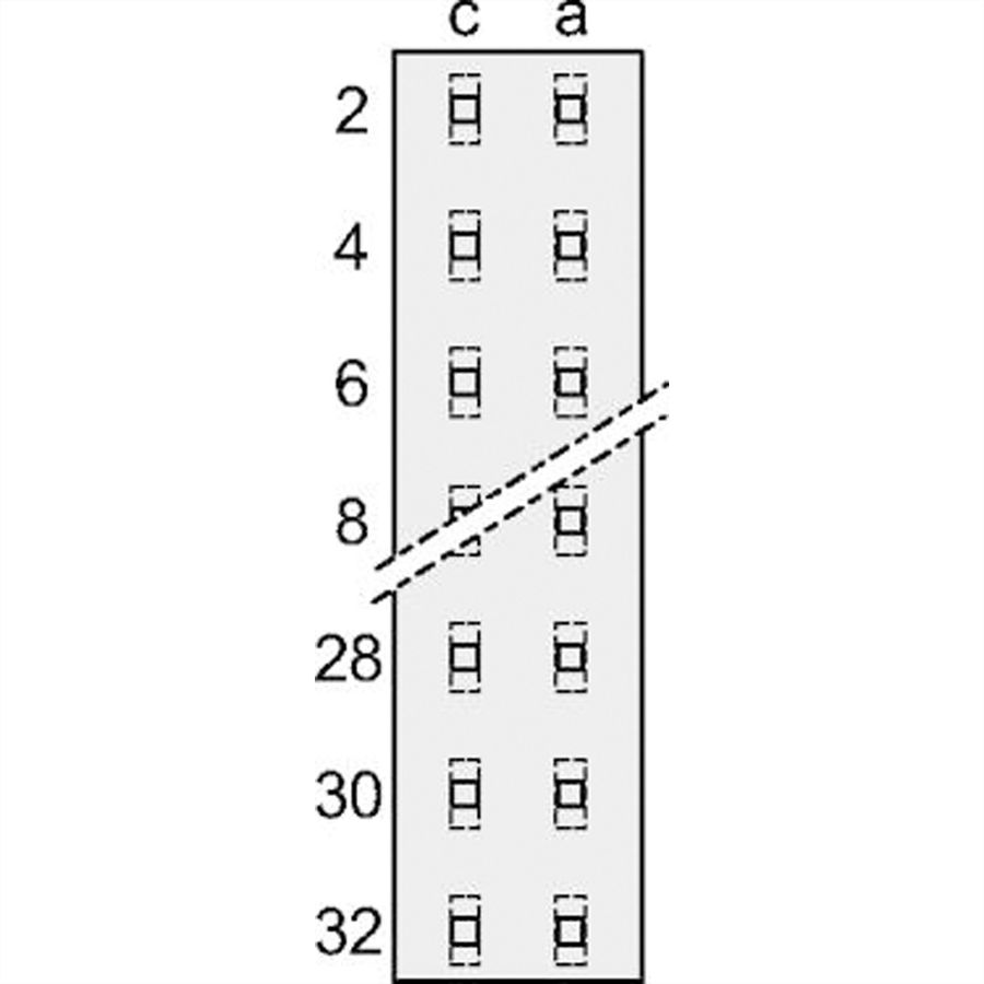 SCHROFF Messerleiste - MESSERLEISTE FORM D SIEMENS