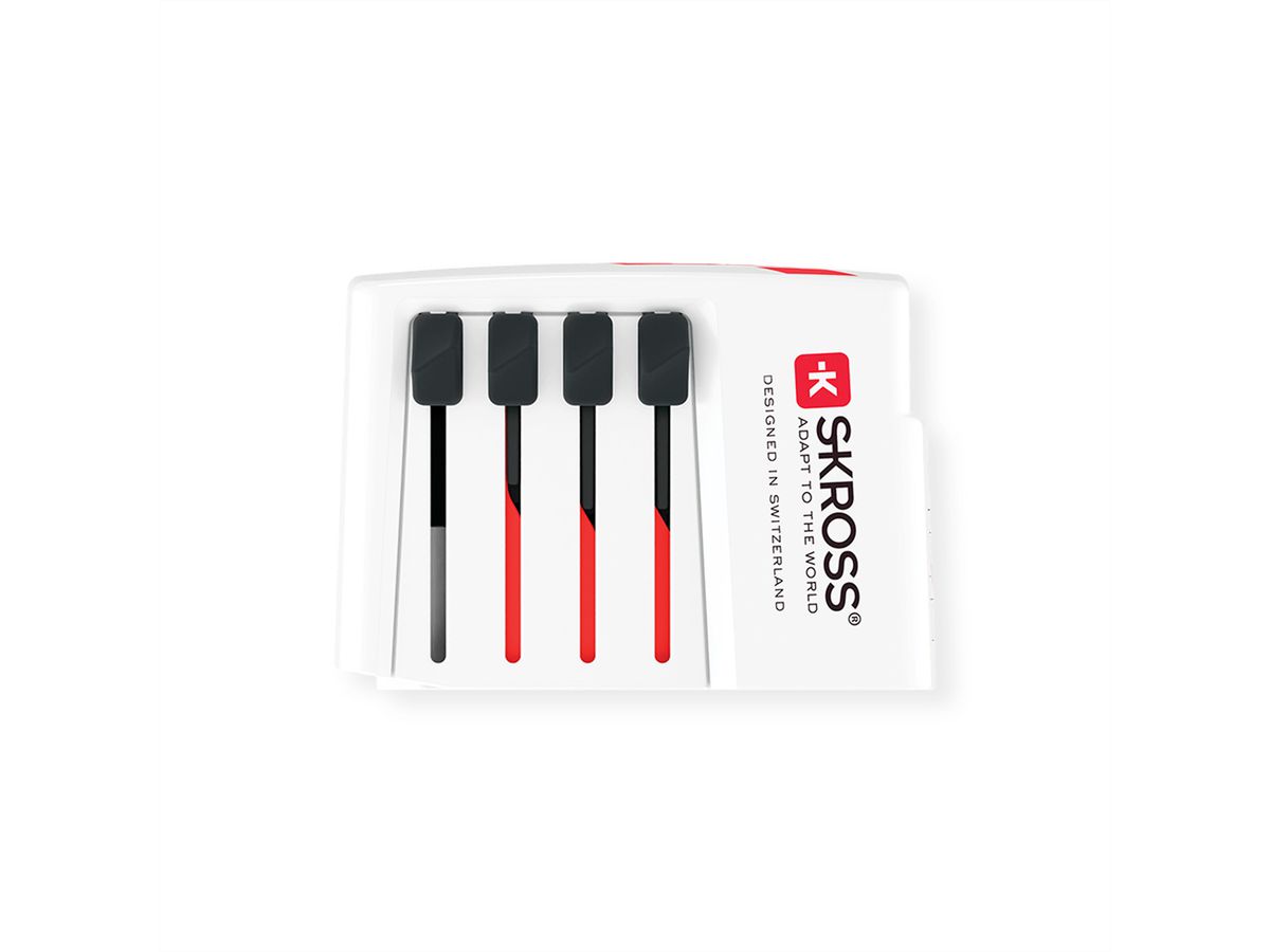 Skross World USB Charger A/C 45PD mit USB-C Kabel, Weltweit